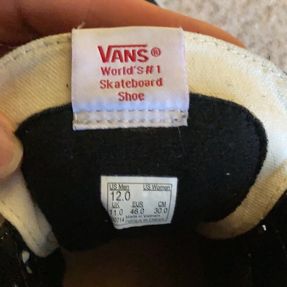 Size 12 mens high top vans - Picture 4 of 4